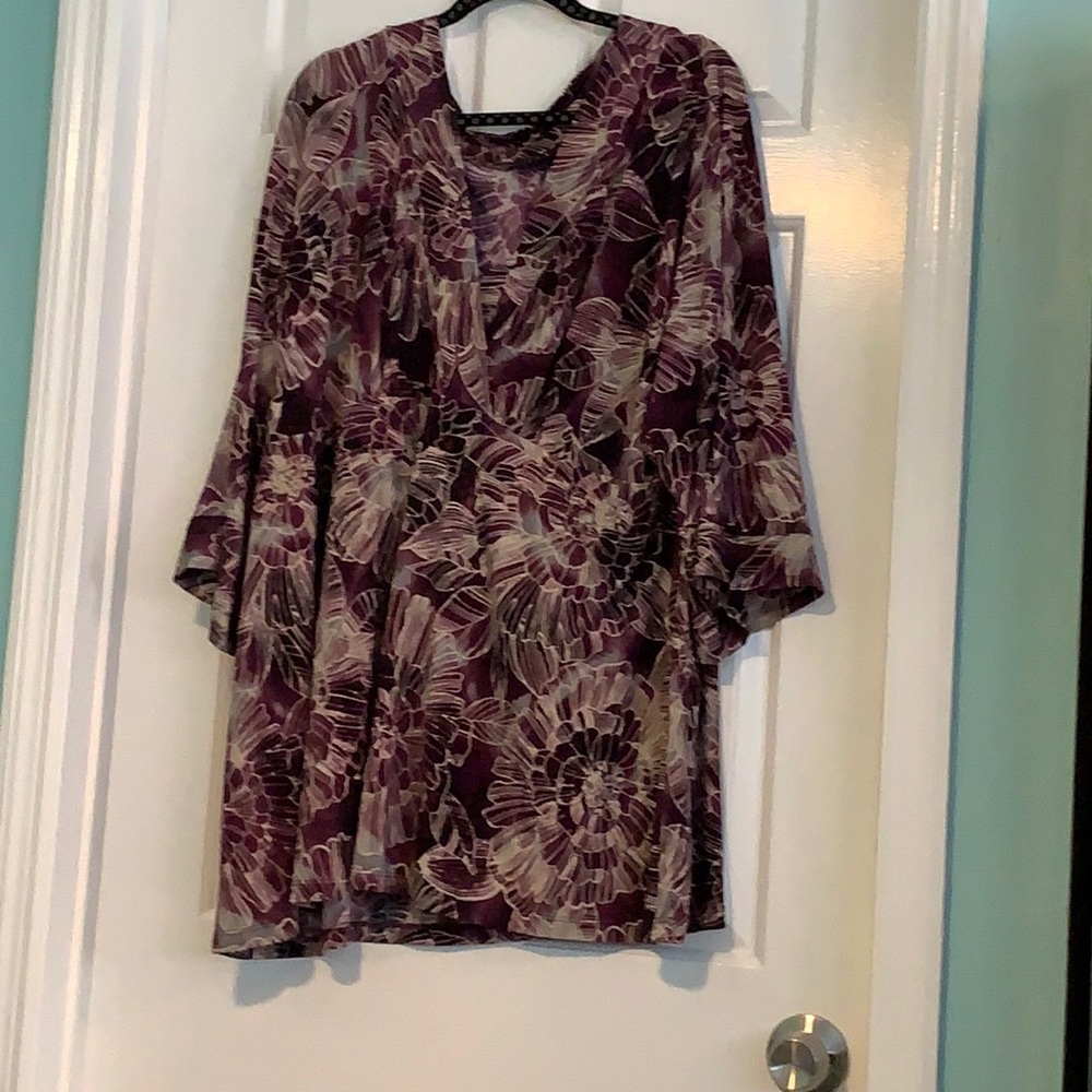 Dressy multiple purple shirt